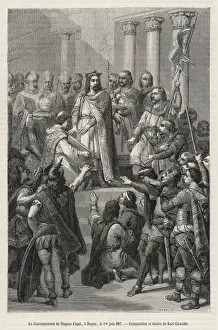 Hugues Prints: Hugues Capet Elected