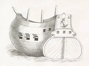 1564 Prints: The hull of a Venetian galleon Date: 1564