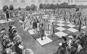 Images Dated 21st September 2017: Human Chess Game 1904