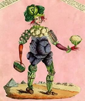 1820s Collection: Human vegetable figure