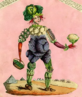 Images Dated 5th August 2016: Human vegetable figure