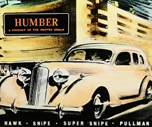 Snipe Prints: Humber cars cinema advertisement, probably 1940s