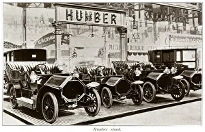 Images Dated 12th October 2018: Humber stand at Motor Show, Olympia 1907