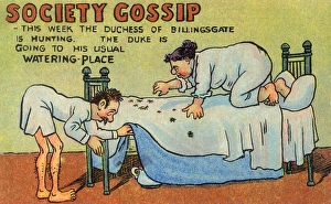 Nightie Gallery: Humorous Card - Fleas & the Bedpan