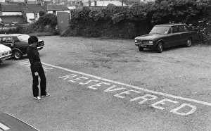 Parking Gallery: Humorous misprint in a car park, Cornwall