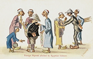 Statuettes Gallery: Humourous postcard - Foreign Tourists