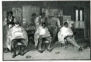 Haircut Prints: Humours of West Indian Life, At the Barber s