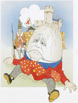 Shell Collection: Humpty Dumpty looking unhappy after his fall