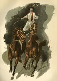 Becker Collection: Hungarian horsewoman