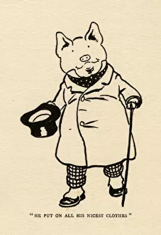 Anticipation Gallery: Hungry Peter the pig in his best clothes