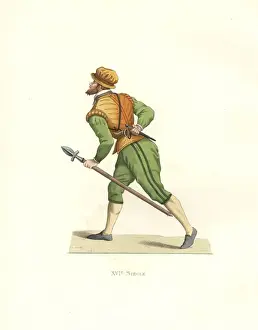 Chevignard Prints: Hunter at the time of Charles IX of France