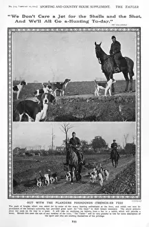 Beagles Prints: Hunting at the Front, 1915