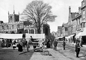 Huntingdon Prints: Huntingdon Market Place early 1900s