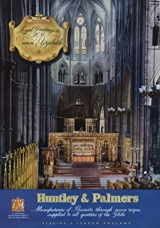 Images Dated 6th June 2011: Huntley & Palmers Coronation advert, 1953