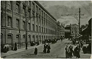 Huntley & Palmers Girls leaving work - Reading, Berkshire