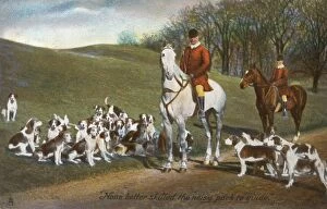 Steed Collection: Huntsman onhorseback amid the hounds