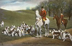 Noisy Prints: Huntsman onhorseback amid the hounds
