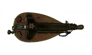 C Ulture Prints: Hurdy gurdy, made by Henry Touvenel. SPAIN. Barcelona