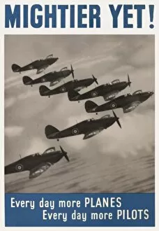Images Dated 11th October 2012: Hurricanes - WW2 poster