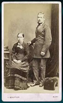 Images Dated 4th August 2017: HUSBAND / WIFE / BURY C1870