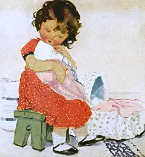 Cradle Prints: Hush-a-Bye Baby by Muriel Dawson