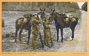Allies Collection: Hussar Scout in France - WWI