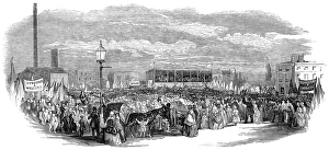 Images Dated 13th November 2004: The Hustings on Kennington Common, London, 1852