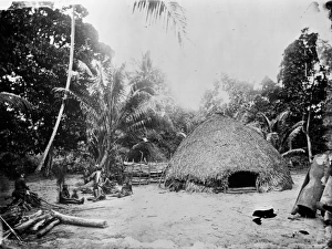Admiralty Islands Gallery: Hut at village, Admiralty Islands