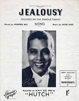 Images Dated 9th January 2019: Hutch music sheet for Jealousy