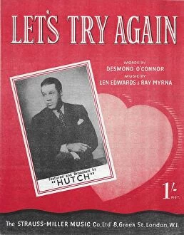 Images Dated 9th January 2019: Hutch music sheet for Lets Try Again