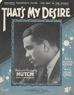Images Dated 9th January 2019: Hutch music sheet for Thats My Desire
