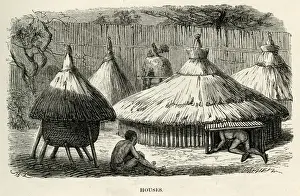 Huts of Ovambo people