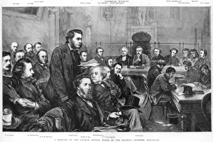 Huxley at London School Board meeting