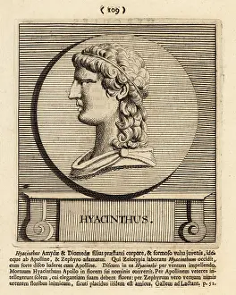 Gods And Heroes Prints: Hyacinth, divine hero and lover of Apollo from Greek mythology