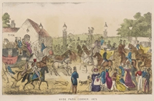 Images Dated 25th July 2011: Hyde Pk Corner / 1825 / Col