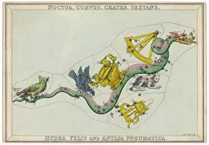 Constellation Gallery: Hydra Star Map