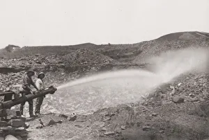 Archiecture Prints: Hydraulic mining, Lydenberg Gold Fields, South Africa