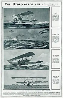 Hydro Prints: The hydro-aeroplane by G. H. Davis
