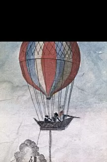 Napoleons Gallery: Hydrogen balloon for a military use, designed