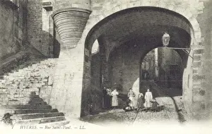 Stair Way Prints: Hyeres, France - Rue Saint Paul