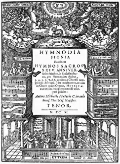 1611 Prints: Hymnodia Sionia by Praetorius, 1611