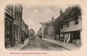 Retreat Prints: Hythe, Kent - High Street and Smugglers Retreat