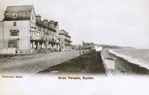 Hythe, Kent - The West Parade and Beach