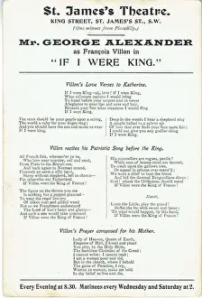 Dramas Prints: If I Were King by Justin Huntly McCarthy