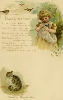 Nursery Prints: I love little pussy
