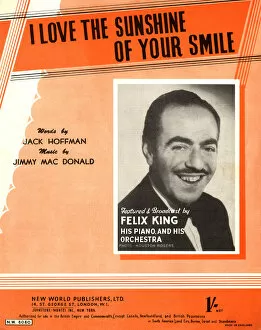 Jimmy Gallery: I love the sunshine on your smile - Music Sheet Cover