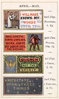 Images Dated 10th March 2021: I WILL MAKE KNOWN MINE WORDS UNTO YOU and other texts