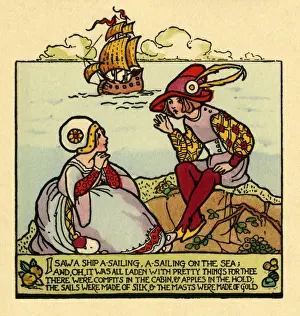 Illustrative Prints: I saw a ship a-sailing