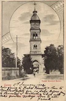 Iasi Prints: Iasi, Romania - Barboi church tower