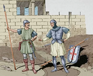 Castile Collection: Iberian Peninsula. Castilian soldiers